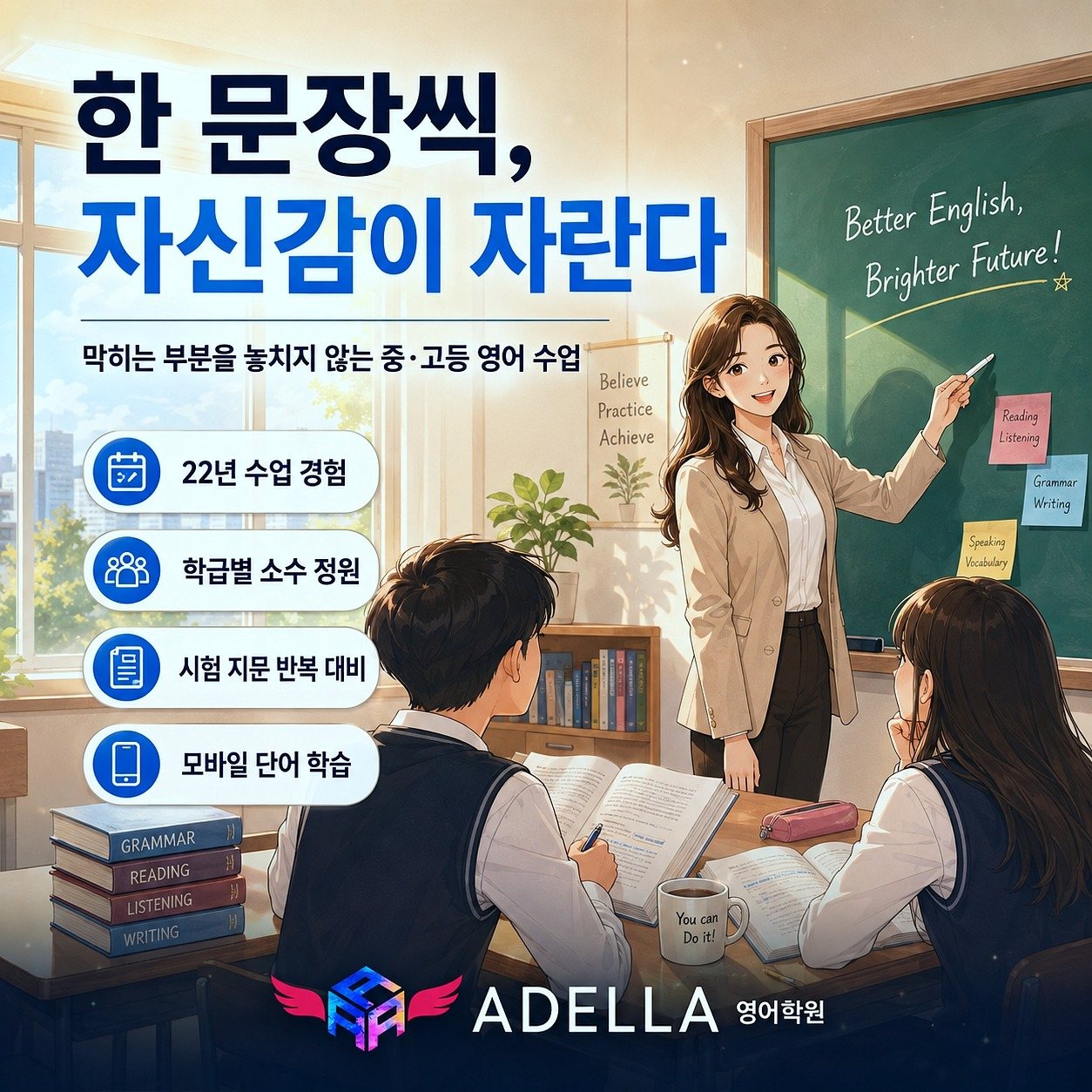 성서고 영어 진로와 공부 방향 학원 상담으로 연결 학습 안내 이미지
