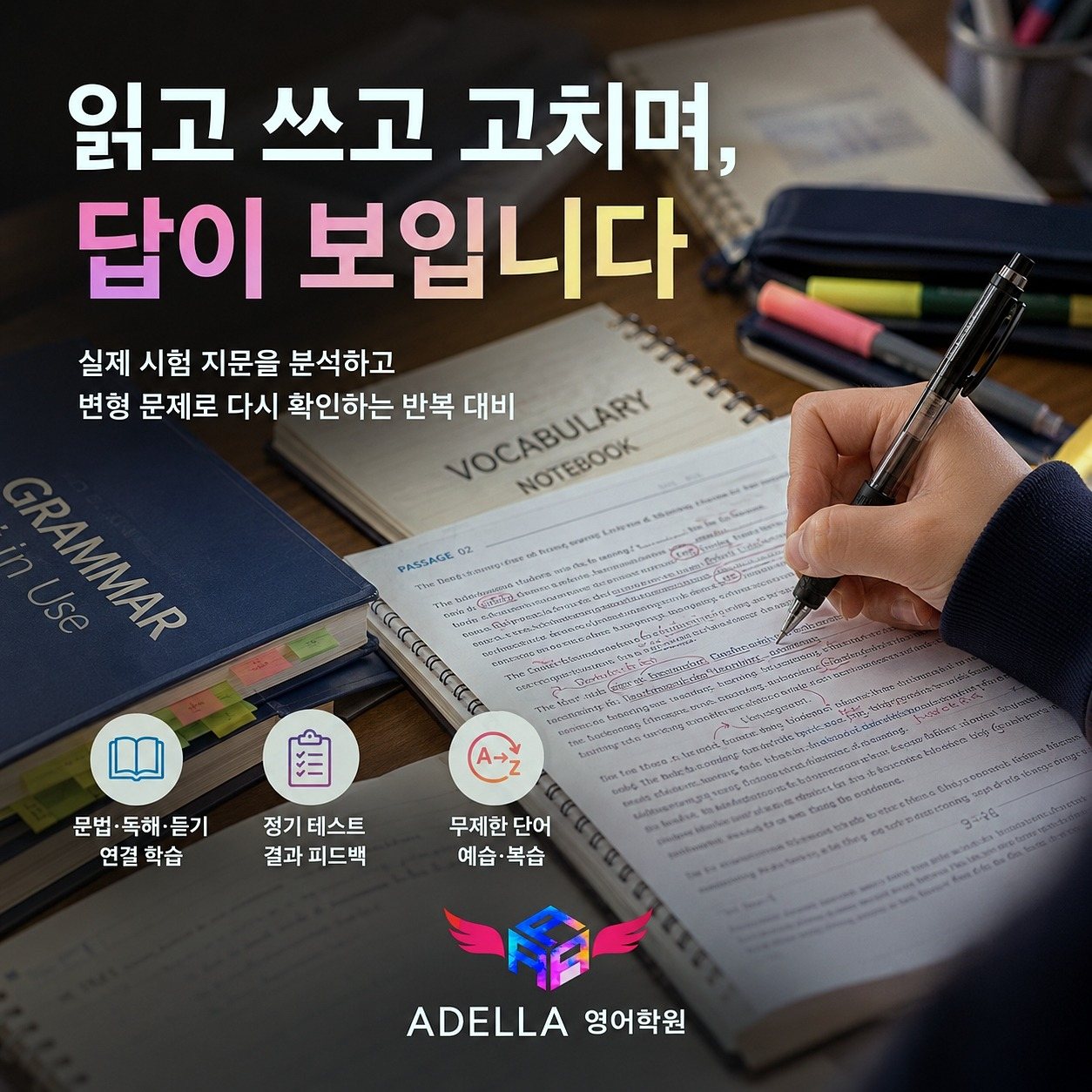 이곡동 성서 영어 기초 순서 쌓기 학원 추천 기준 학습 안내 이미지